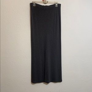 Women size (S) Casual Corner Long Gray Skirt